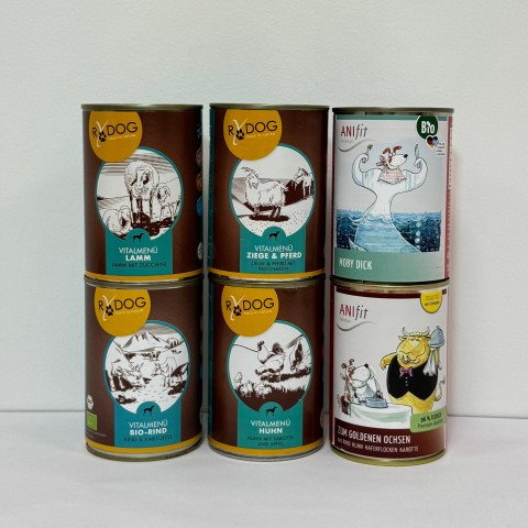 Hund Hundefutter Nassfutter Ergänzungspaket 400g 1 Set mit verschiedenen Sorten -1- Anifit