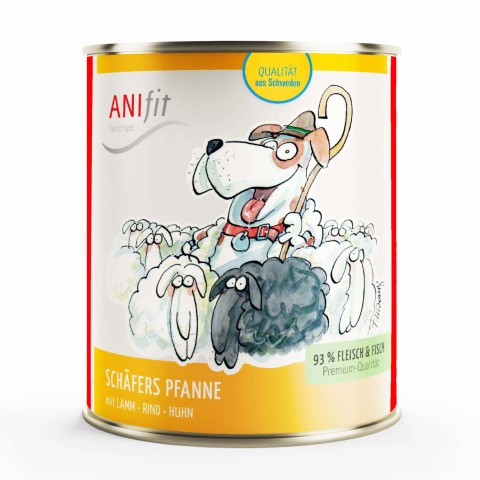 Hond Accessories Natvoer Schäfers Pfanne 810g 6 Stuk -1- Anifit