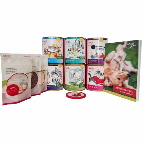 Katze Nassfutter Schnupperpaket Katzen 810g 1 Paket mit verschiedenen Sorten / Testpackungen -1- Anifit