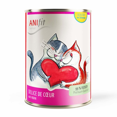 Kat Natvoer Délice de Coeur 400g 6 Stuk -1- Anifit