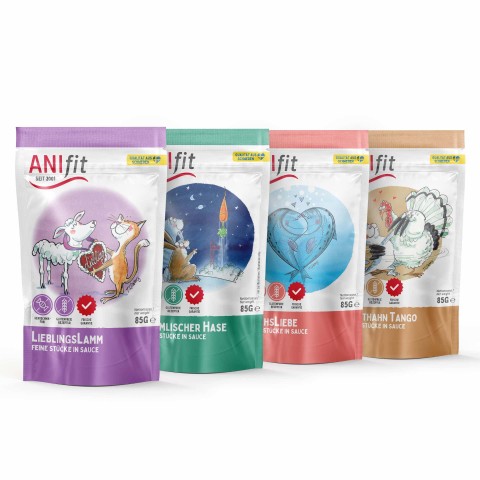 Katze Nassfutter Kitten Futter-Paket 200g 1 Paket mit verschiedenen Sorten für Kitten -4- Anifit