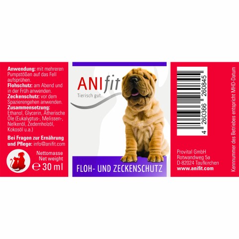 Hond Kat Voedingssupplementen Vlooien- en tekenbeschermingsset 100+30ml 1 Stuk -2- Anifit