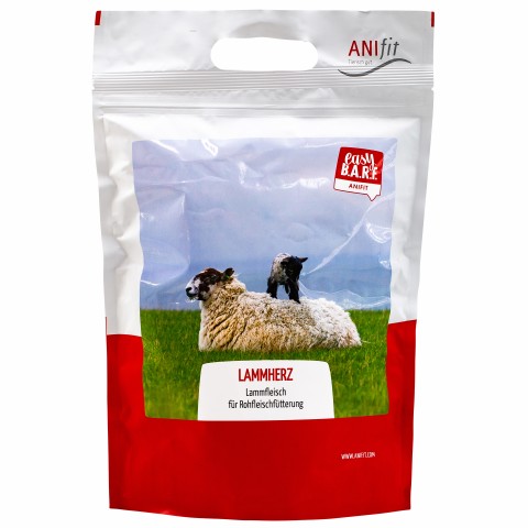 Hund Katze B.A.R.F. Hundefutter Easy Barf Lammherz 350g 1 Stück -1- Anifit